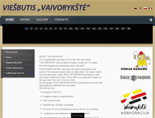 Tablet Screenshot of hotel.vaivorykste.com